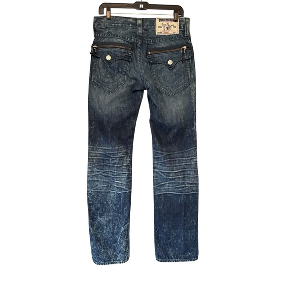 True Religion Straight w/Flaps Zipper Pocket
Ripped Jeans, Sz 30 Waist - Picture 2 of 16